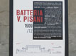 Planimetria della batteria Vettor Pisani riportata su un tabellone