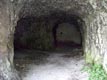Loc. Sistiana: cunicoli sotteranei visti dall'ingresso