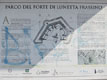Planimetria della lunetta Frassino, riportata su un tabellone